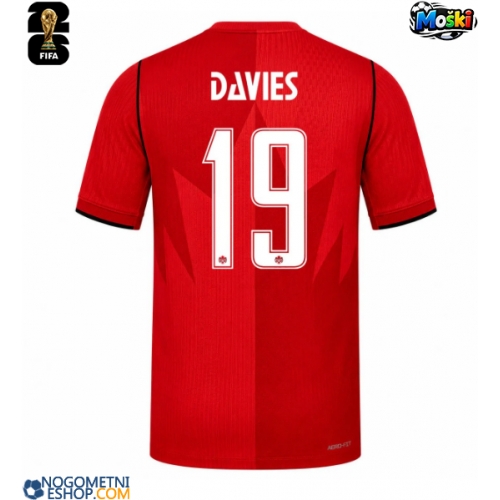 Moški Nogometni dresi Kanada Alphonso Davies #19 Domači SP 2026 Kratek Rokav